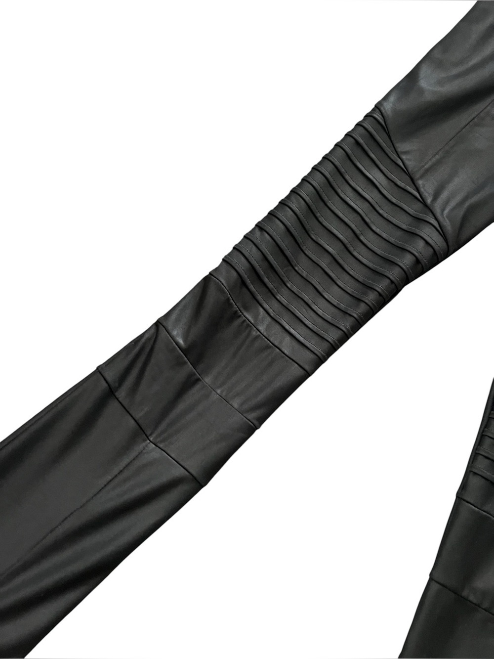 PLUSH Fleece Lined Faux Leather Moto Leggings - Picture 5 of 10